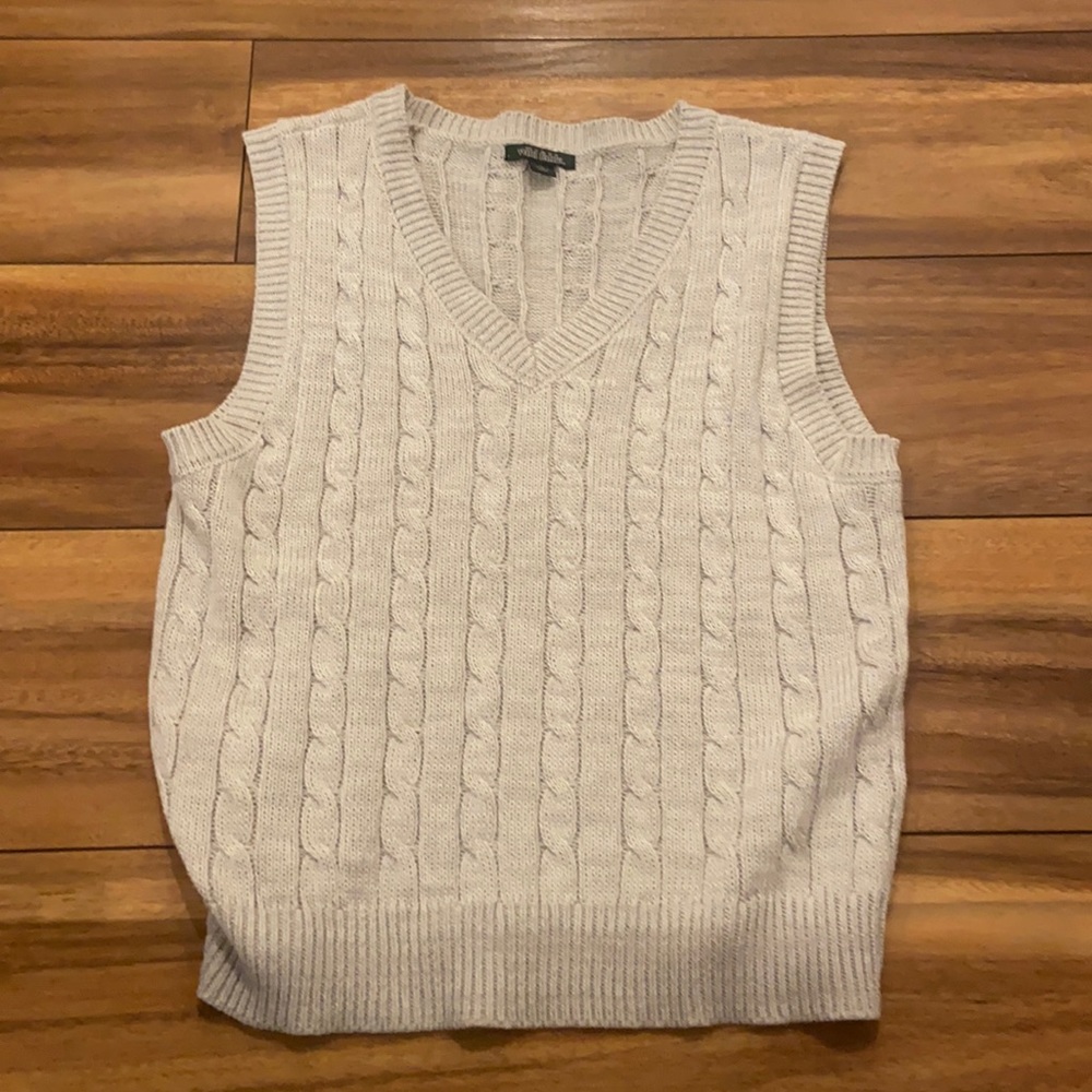 Grey sweater vest